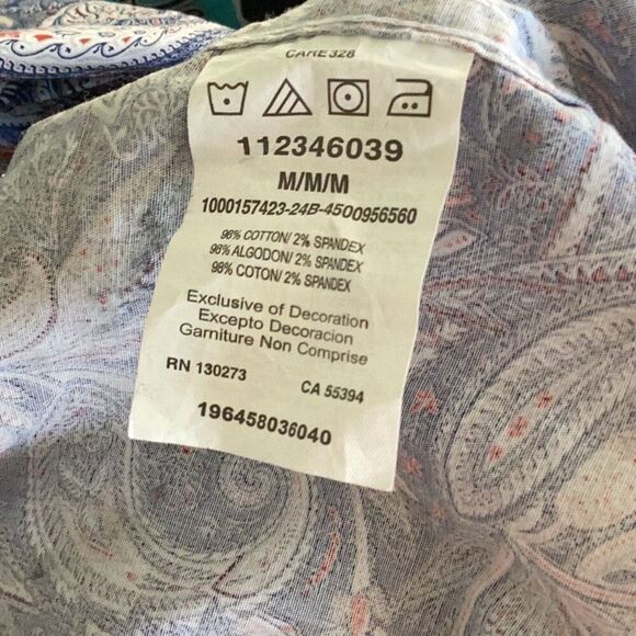 Wrangler 20X Advanced Comfort Long Sleeve Shirt Pearl Snap Men’s Medium - Picture 9 of 9